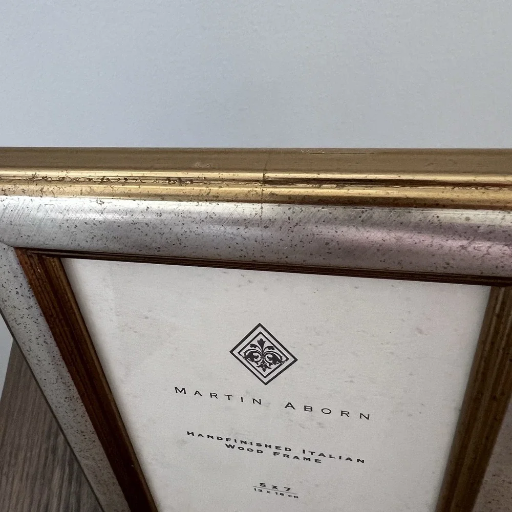 Beautiful Martin Aborn Frame Hand Finished Italian Wood 5x7 Italy READ Gold